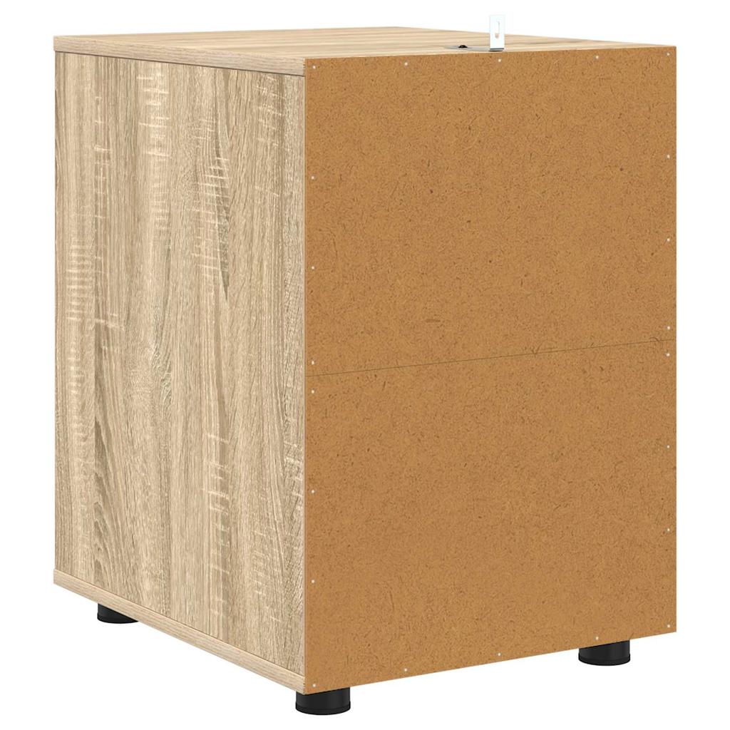 Storage Cabinet Sonoma Oak Finish 40 X 48 X 57 Cm Particleboard