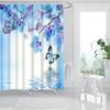 Universe Starry Sky Shower Curtain Bathroom Decor Bath Curtains Waterproof Polyester Christmas Snowflake Bathroom Curtains