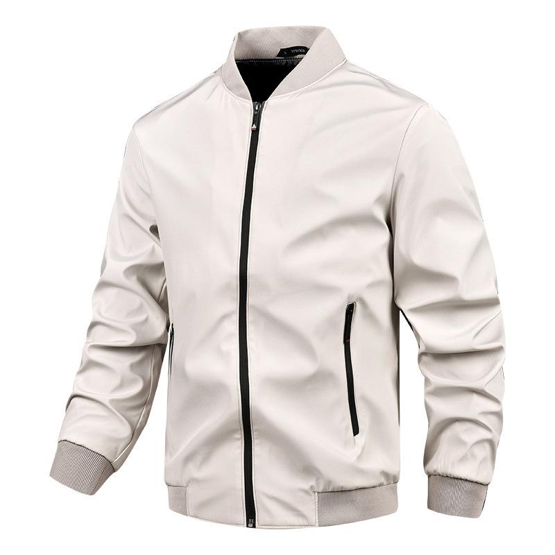 Spring and Autumn Flying Jacket Stand Collar Men's Casual Baseball Suit Thin Sports Jacket Men