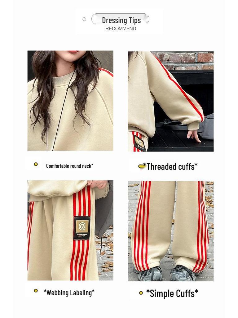 Mädchen Trendiges Frühling/Herbst Sweatshirt Set 2025 - Koreanischer Stil Modisches Zweiteiler für Kinder