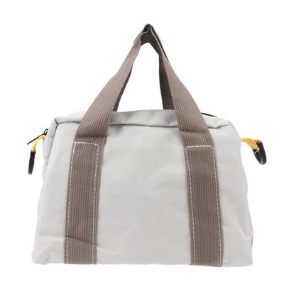 Wide Mouth Tool Bag Waterproof High Bearing Capacity Hardware Storage Canvas Case Handbag Gray