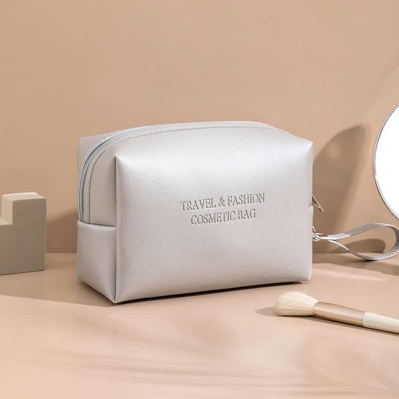 DCLOUD Women s PU Waterproof Travel Cosmetic Storage Bag 2-Pack