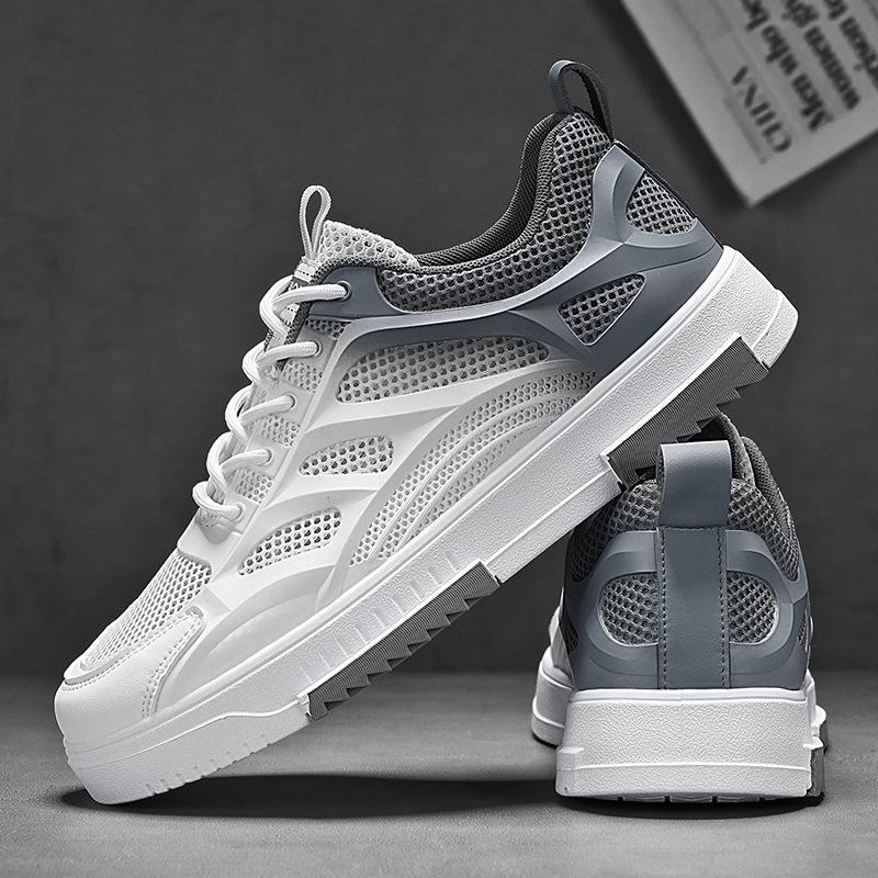 Summer Men's Shoes Breathable Mesh Shoes Male Students Versatile Sports Casual Flat Shoes