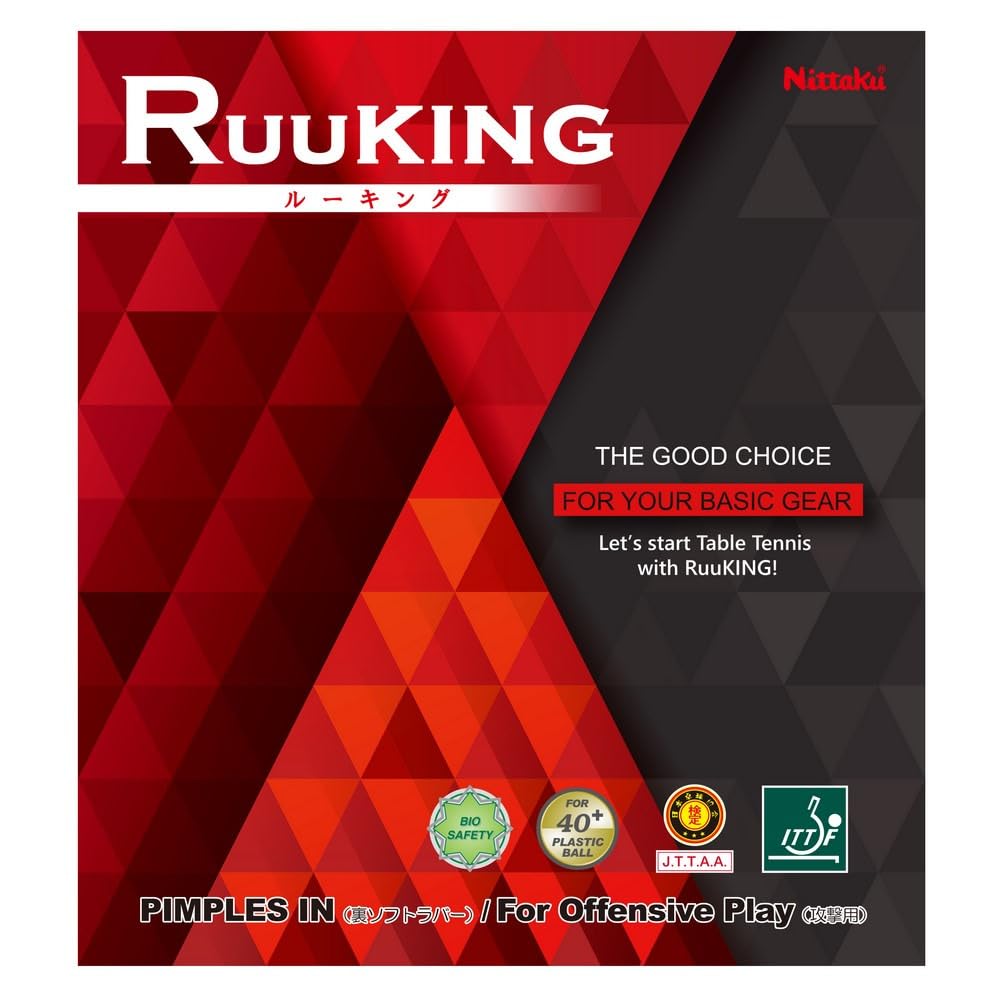 

Nittaku Table Tennis Rubber Luke King NR8724 Red (20) 4