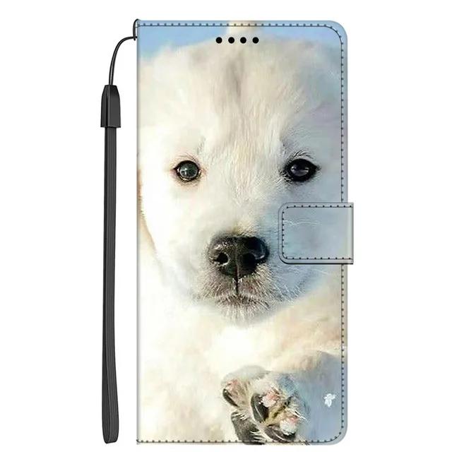 Leather Book Cover for Xiaomi 15T Xiaomi 15T Pro 5G Case Wallet Flip Cartoon Cute Cat Dog Coque for Xiaomi 15 Ultra 15 Pro 15 5G