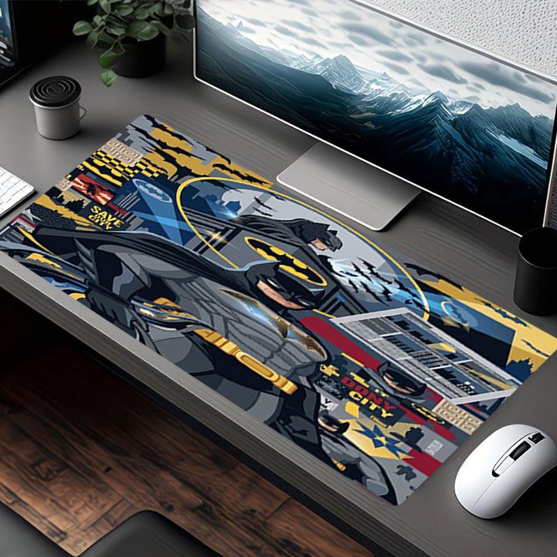 Batman Print Mouse Pad, for Keyboard Pad Laptop PC Mat for Office Home Use, Desk Decor, Perfect Birthday Gift for Gamers