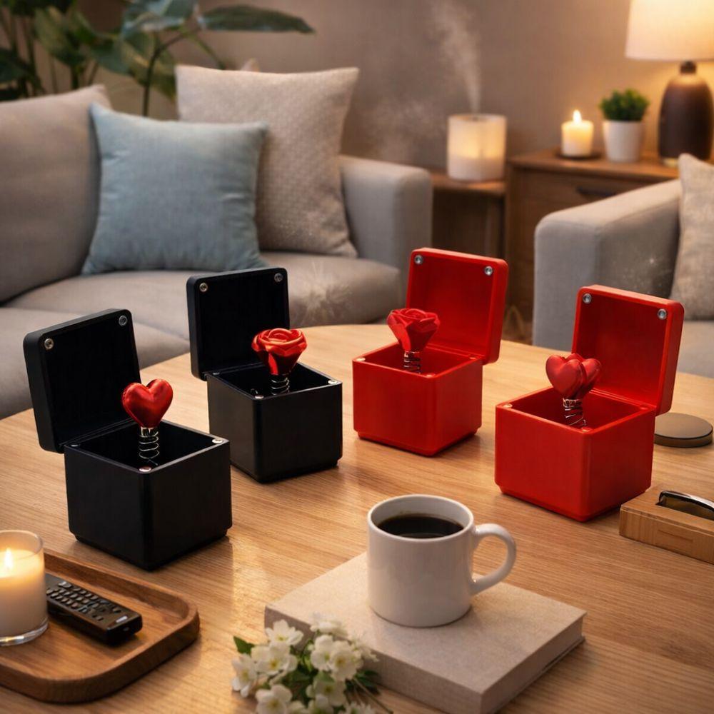 Creative 3D Printed Annoying Gift Box Pop-Up Novelty Prank Storage Box Red Heart Shape Funny Surprise Gift Box Valentine's Day