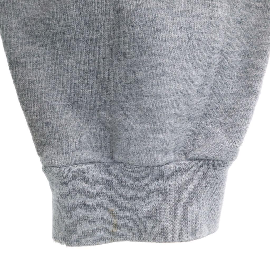 Adidas 80s Vintage Trefoil Logo Long Sleeve Sweatshirts M Gray Men's Used