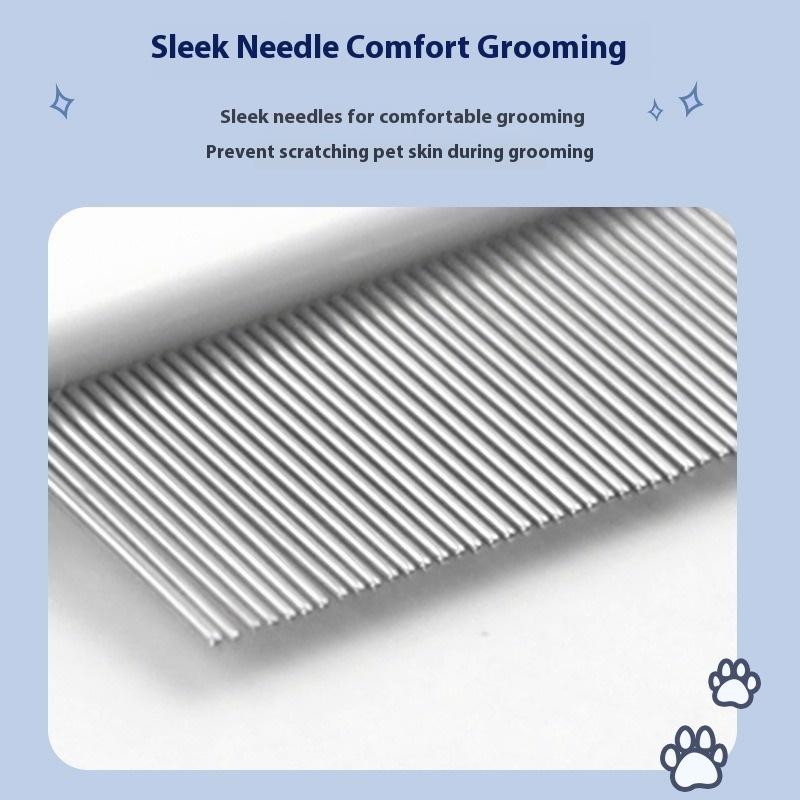 Katze Hund Gesichtskamm Mund Haarkamm Haustier Reihenkamm Dichtzahn Mini Kleiner Kamm Katze Dichter Kamm Läuse Hund Floh Stahlkamm