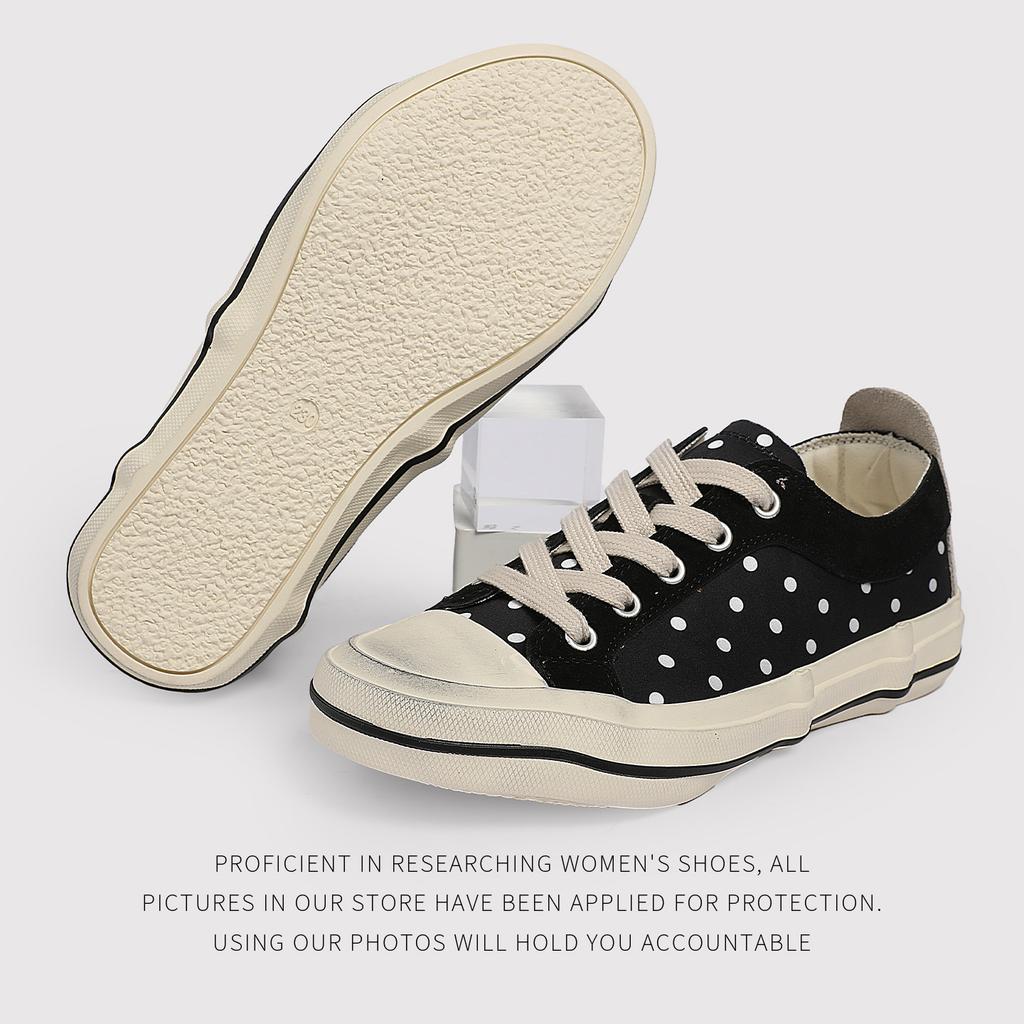 Spring Retro Style Canvas Shoes Women'S LaceUp Round Head LowTop Casual Board Shoes Versatile, Light And Dirty Shoes