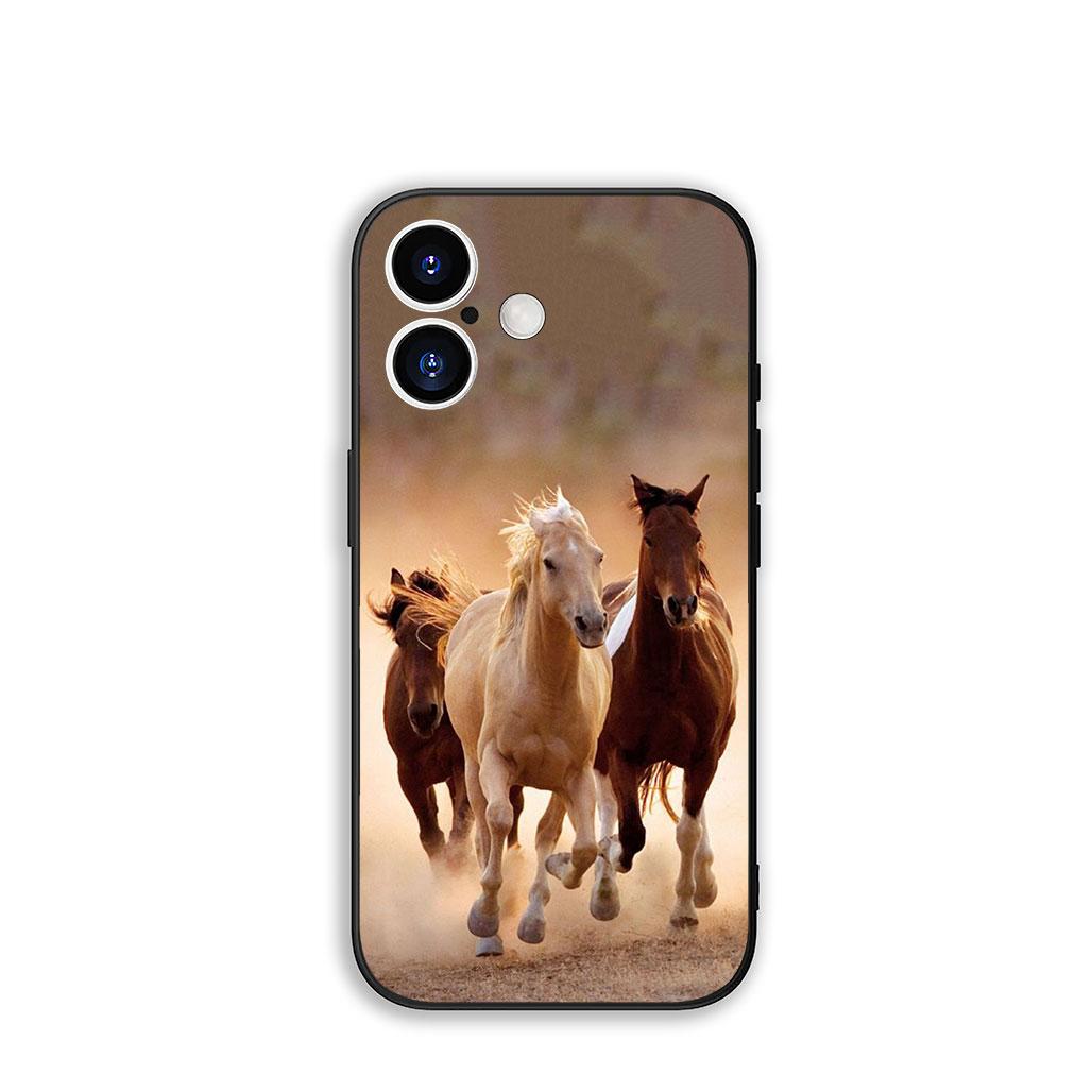 

for Samsung Galaxy A25 A37 A57 A12 A14 A31 A41 A50 A51 A70 A71 A72 A21S A04 M15 Note 20 9 8 10 Phone Cover Case Wild Horse Cool Galaxy A72
