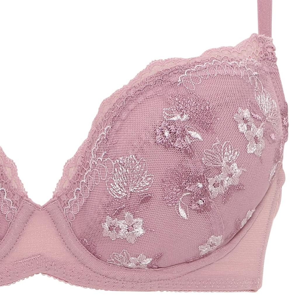 AMOSTYLE BY Triumph Entry Collection Cup Bra Panty Set M005 C65M 3/4 & (Romantic Bouquet) Women's (Red)