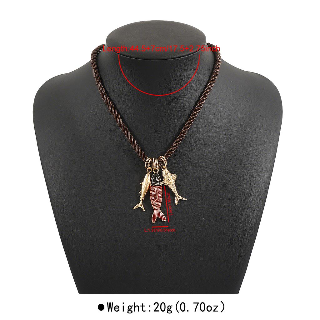 Tooxika Personalised Ocean Style Hand-Woven Necklace Summer Couple Girlfriends Colourful Rope Necklace