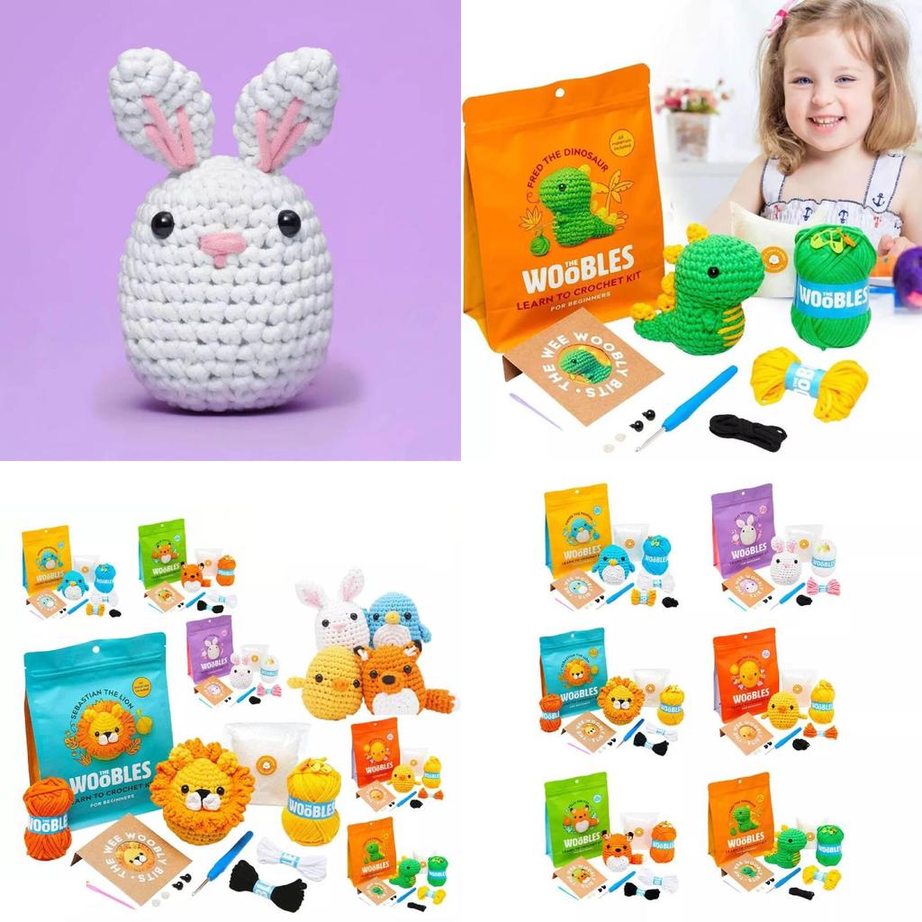 Zestaw do szydełkowania dla początkujących z wciągającymi samouczkami wideo do tworzenia zwierzątek DIY na sezon wiosenny 2023
