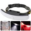 Rechargeable Dual Beam LED Headlamp with Red & White Light for Outdoor Use and Eyelash Extensions