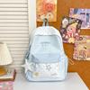Schoolbag Star Embroidery School Bag Girl Elementary School High Value Lightweight Casual Backpack Junior High School Plaid Backpack