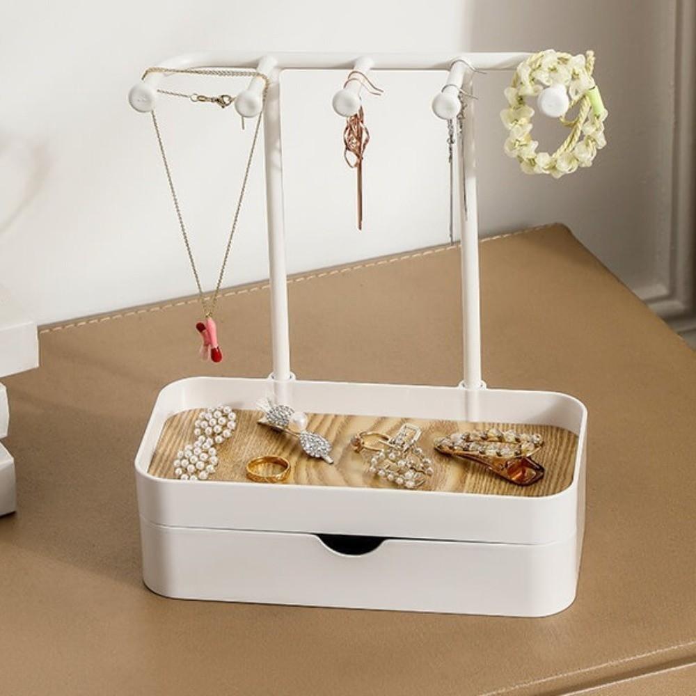 Portable Jewelry Display Holder Double Layer Jewelry Storage Rack Jewelry Organizer  Home Display