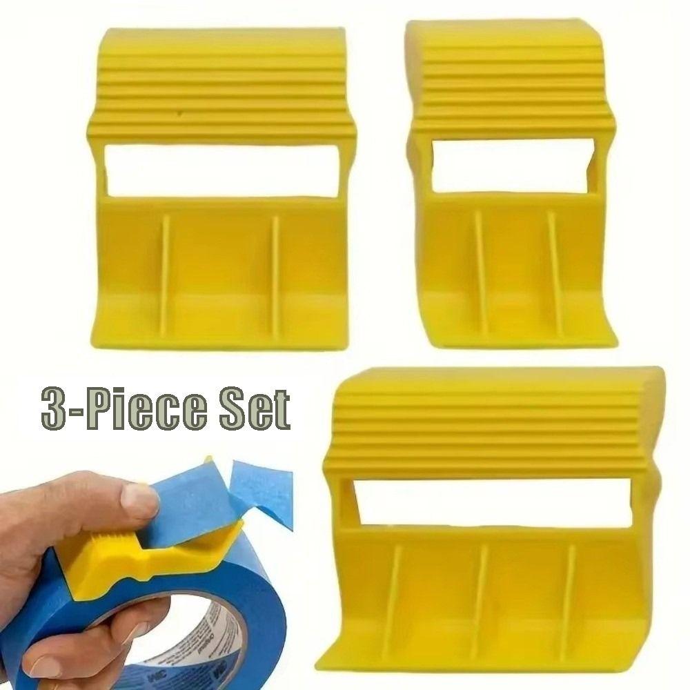 3pcs Set Multiple Widths Tape Dispenser Plastic Adhesive Tape Holder  Office School Supplies