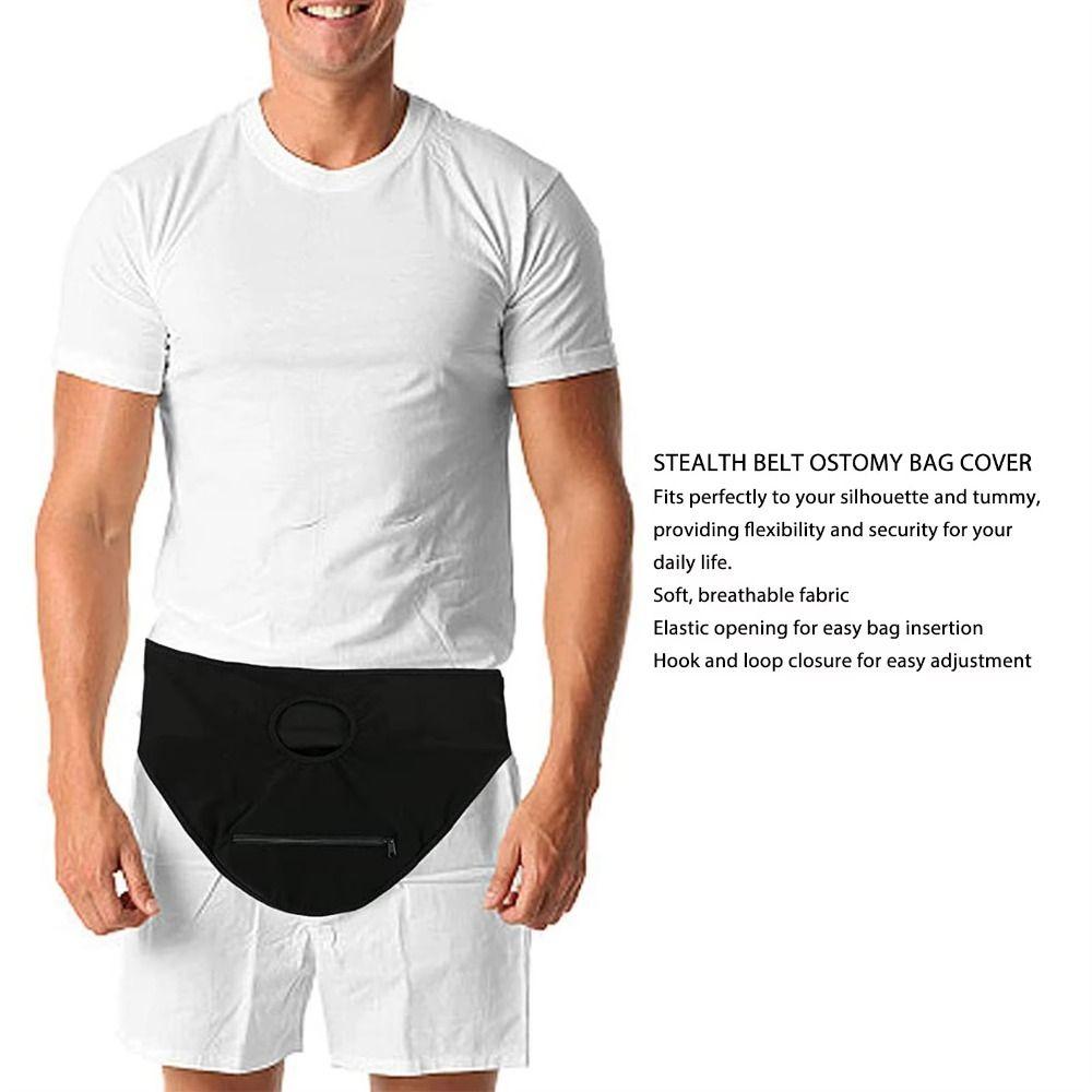 High Flexibility Stoma Support Belt Soft Breathable Ostomy Pouch Protector Swimming Sports
