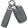 YO&YOYE Compatible with Honda Key Fob Cover with Keychain Leather Key Case Protector for Honda Accord Civic CRV Pilot HRV Odyssey Ridgeline Passport