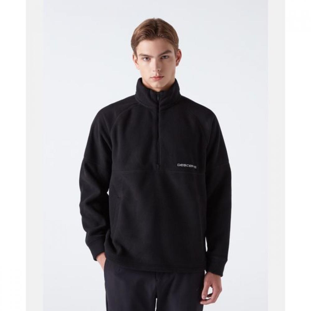 

Толстовка Descente Micro Fleece Overfit Half Zip Up, черная BLK0BLACK/90