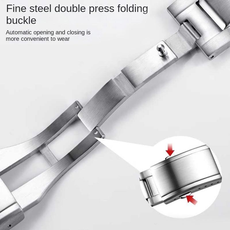 Modified Watch Strap Bezel for G-SHOCK Casio DW-H5600 DWH5600 Bluetooth Heart Rate Solid Stainless Steel Case Watch Band Chain