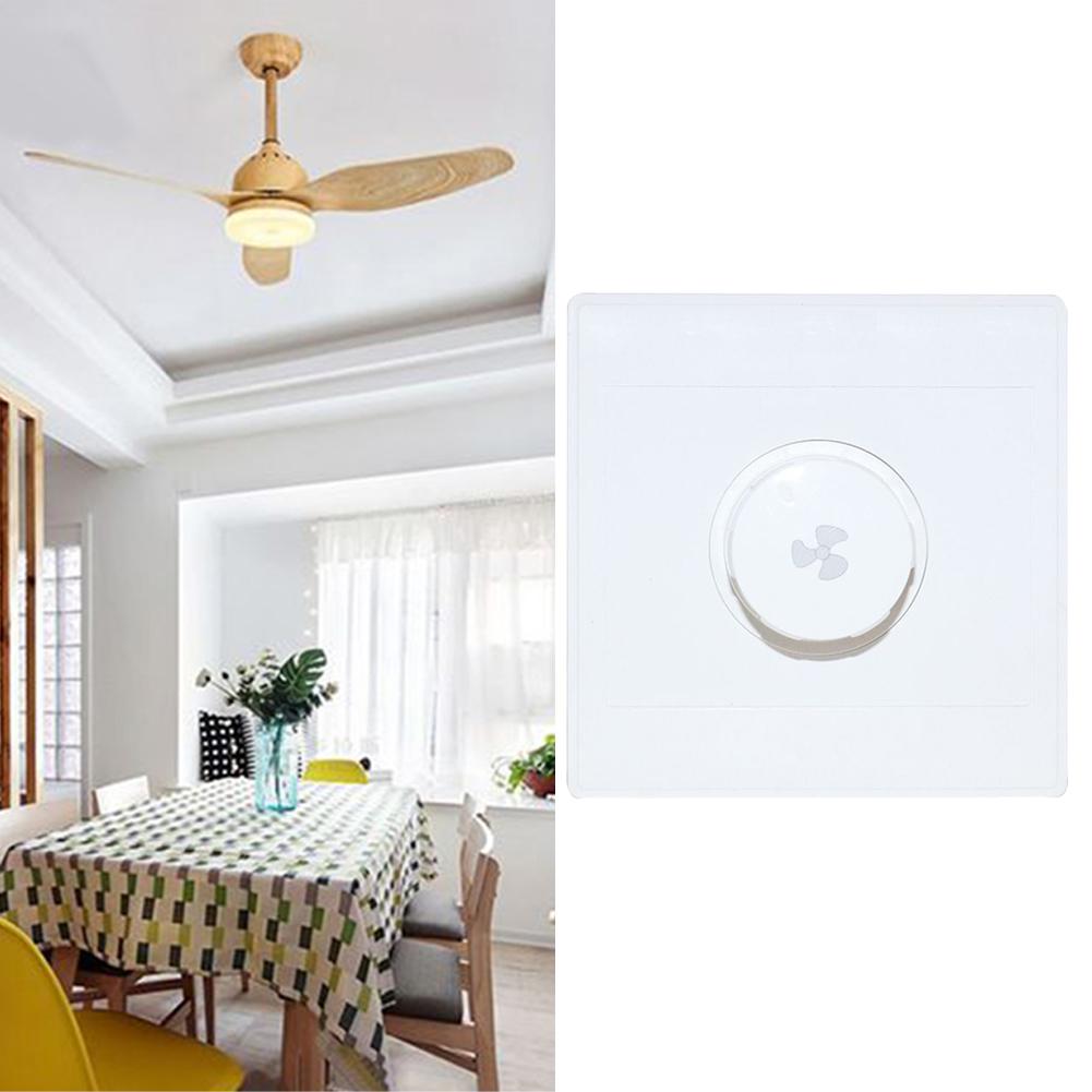 Regler Lüftergeschwindigkeit Schalter Regelungsschalter Weißer Lüfter Für Alle Lüfter Innerhalb 15-300W Ohne Unterputzdose 10A 200W 86*86mm