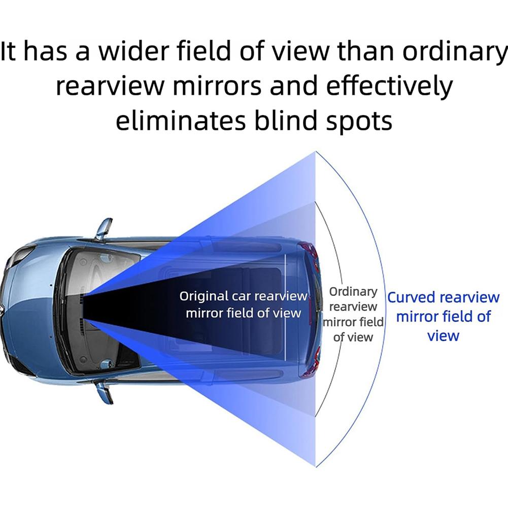 Car Modification Mirror Universal Clip-on Wide Angle Rearview Mirror for Car Suv Trucks Enhance Driving Safety Reduce for Car