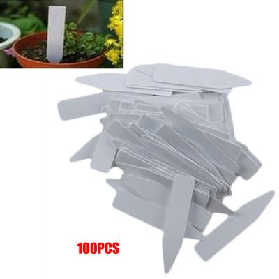 Garden Plant Pot Markers Plastic Stake Tags Yard Court Nursery O3E5 Label V7Z9