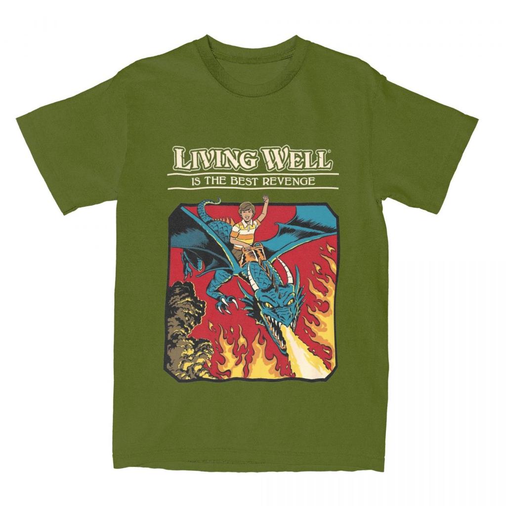 T-Shirts Men Women Vintage Fantasy Crazy 100% Cotton Graphic Print Cloth