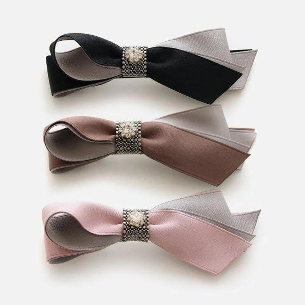 J Lauren Pebble Cubic Combination Ribbon Automatic Pin H01573 brown