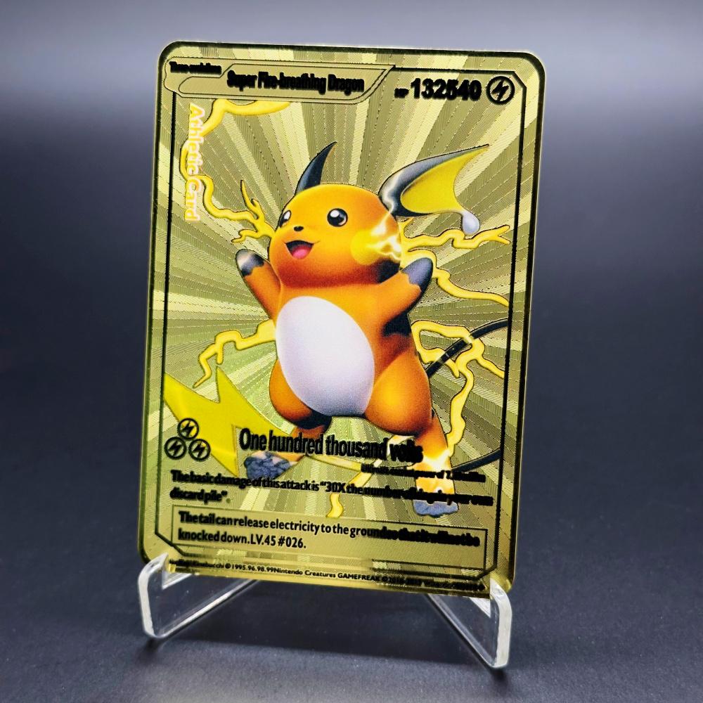 

2026 NEW Pokemon Metal Cards 183200 Points Arceus Charizard Card Golden English Mewtwo Vmax GX EX Anime Collection Card Gift Present
