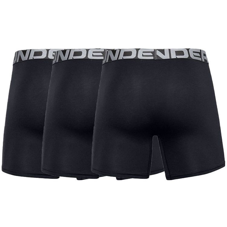 Under Armour Charged Cotton® Boxerjock Breathable Sports Underwear Men Underwear Black 1363617-001