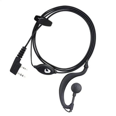 In-ear Earpiece Ear Hook Earphone 2 Pin Ear-hook Headset Covert Acoustic Tube For UV-5R BF-888S Walkie Talkie Radio Accessory