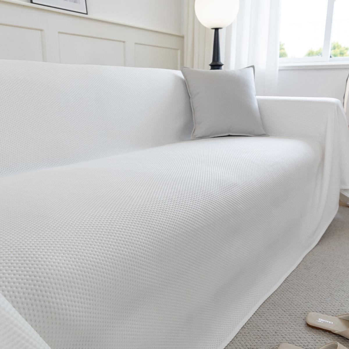 

Простой современный диванный полотенце нескользящий устойчивый к пятнам летний ледяной шелковый диван летний коврик диванный чехол ткань высокого качества 200*130cm