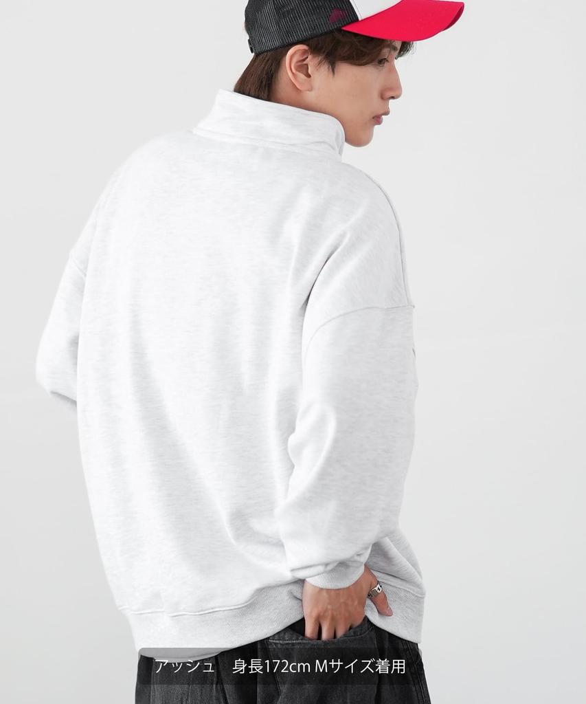 [IMPROVES] [SIDEWAYSTANCE] Uniform Fleece Half-Zip Sweatshirt