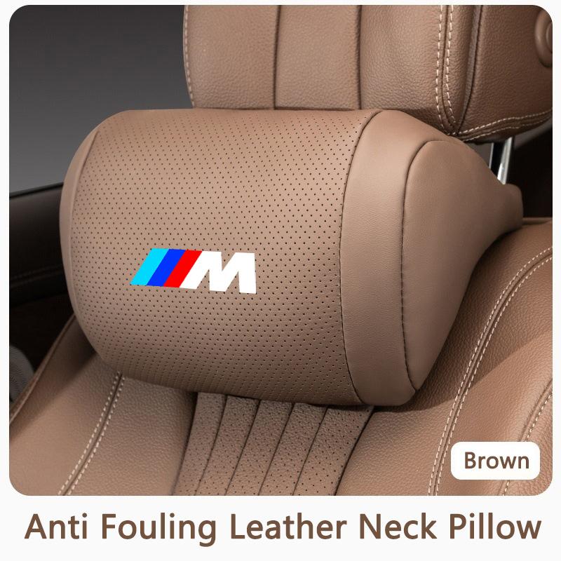 1PC Car Interior Seat Headrest Memory Cotton Neck Pillow For BMW M 1 3 5 7 Series X1 X2 X3 X5 X6 F30 F34 F10 F20 G20 G30 F15 F16 cwsh87