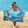 Ultra Absorbent Microfiber Beach Towel With Sea Turtle Print Quick Dry Large Size 70x140cm Pool Vacation Travel