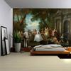 Peinture à l'huile Rétro Grande Tapisserie Murale Bohème Fond Murale Drap de Lit Couverture de Canapé Décoration Murale Pièce de Maison