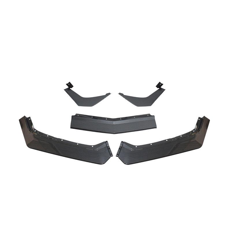 Front Lip Kit for 2020-2024 Chevrolet Corvette C8: Splitter and Wind Deflector Set