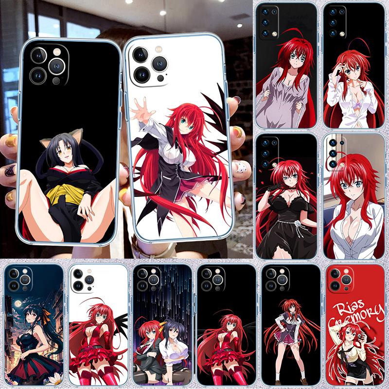 BH37 Rias Gremory Transparent Phone Case for Motorola Moto G7 G8 G9 G84 G85 G73 G24 G15 Z2 Play Power Plus