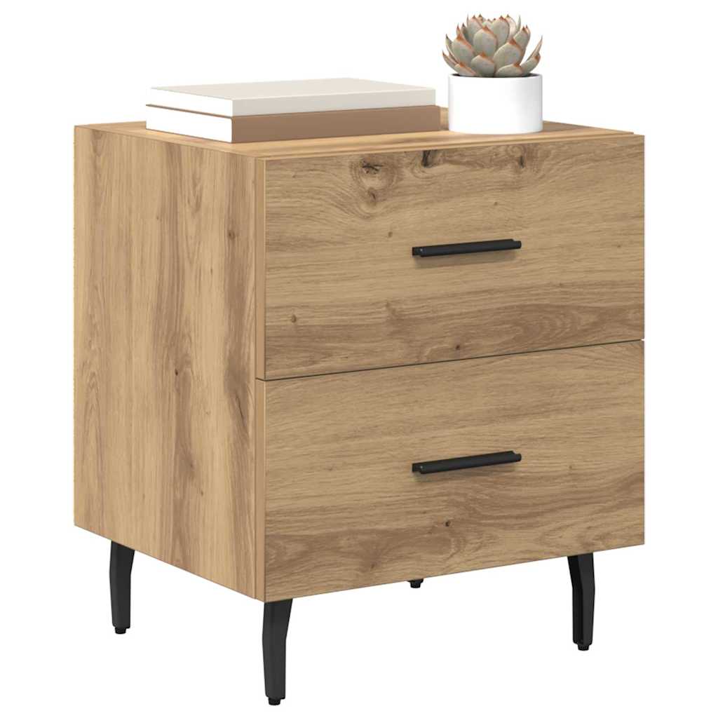 Artisan Oak Nightstand 40 x 35 x 47.5 cm Engineered Wood