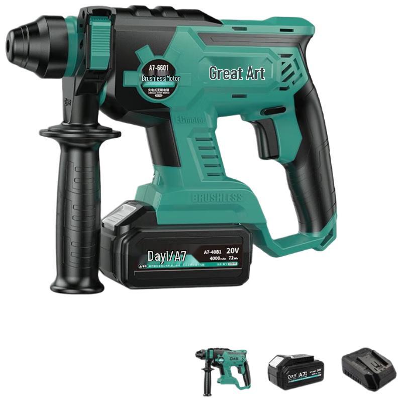 

Dayi 20V Cordless Rotary Hammer Drill A7-6601 CN plug (adapter included)