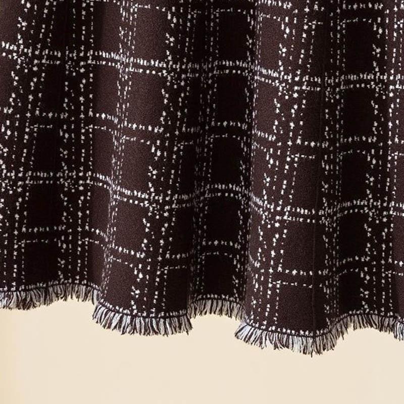 Skirt for Women Casual Versatile Elastic High Waist Long Loose Plus Size Layer Thickened Stretchy Slim Skirt