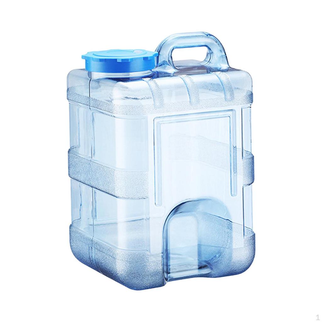 Camping Water Container Bucket Leakproof with Hole On Lid Empty Portable Bottle Jug for