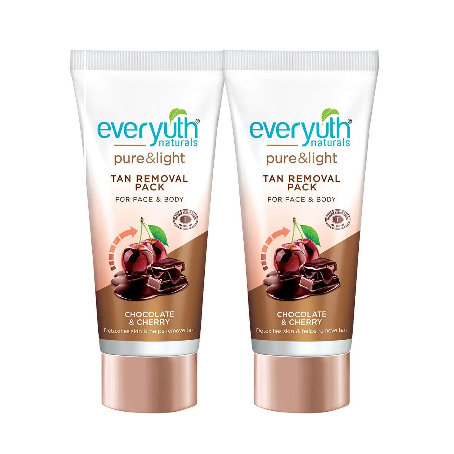 

@ Everyuth Tan Removal Face Pack Chocolate & Cherry 50g Pack Of 2 h236 Zr-2143-60%Off