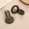 Multi-functional Pen Loop Holder Metal Vintage Floral Pen Clip Pencil Holder  Student Stationery