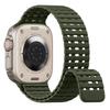 Magnetic Silicone Sport Band for Apple Watch Ultra 49mm 44/45/46mm Fish Scale Breathable Waterproof Replacement Strap Men Women