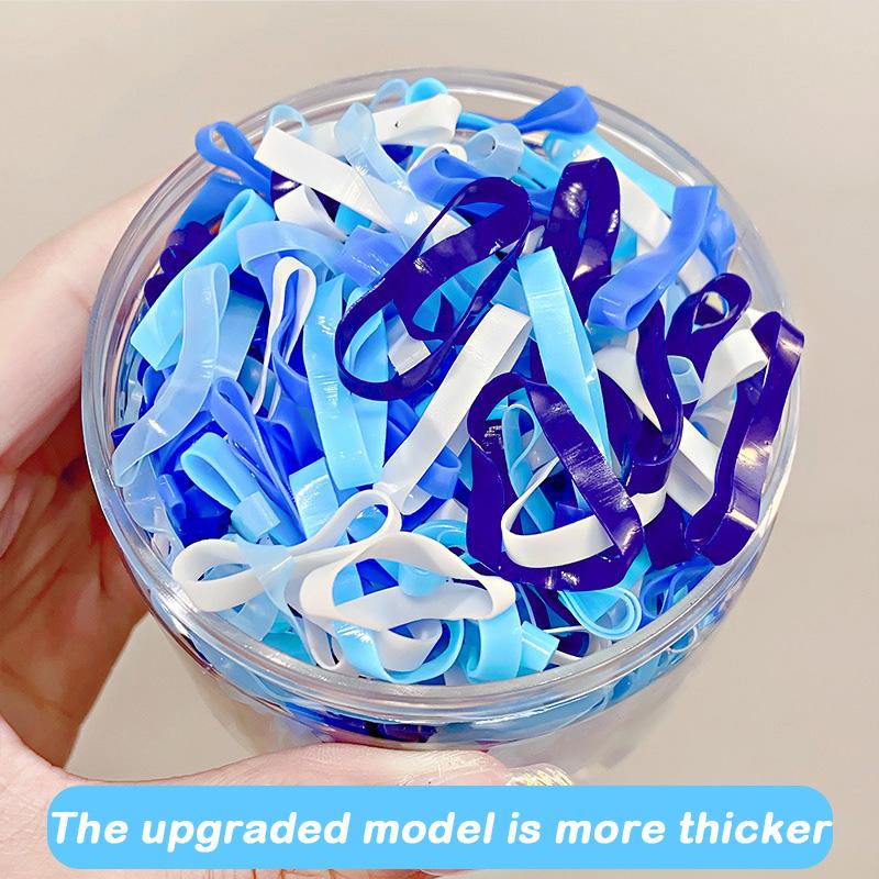 500PCS Upgraded Thickened Elastic Hair Bands For Women Girls Durable Hair Tie Not Easy To Break Rubber Bands Hair Accessories