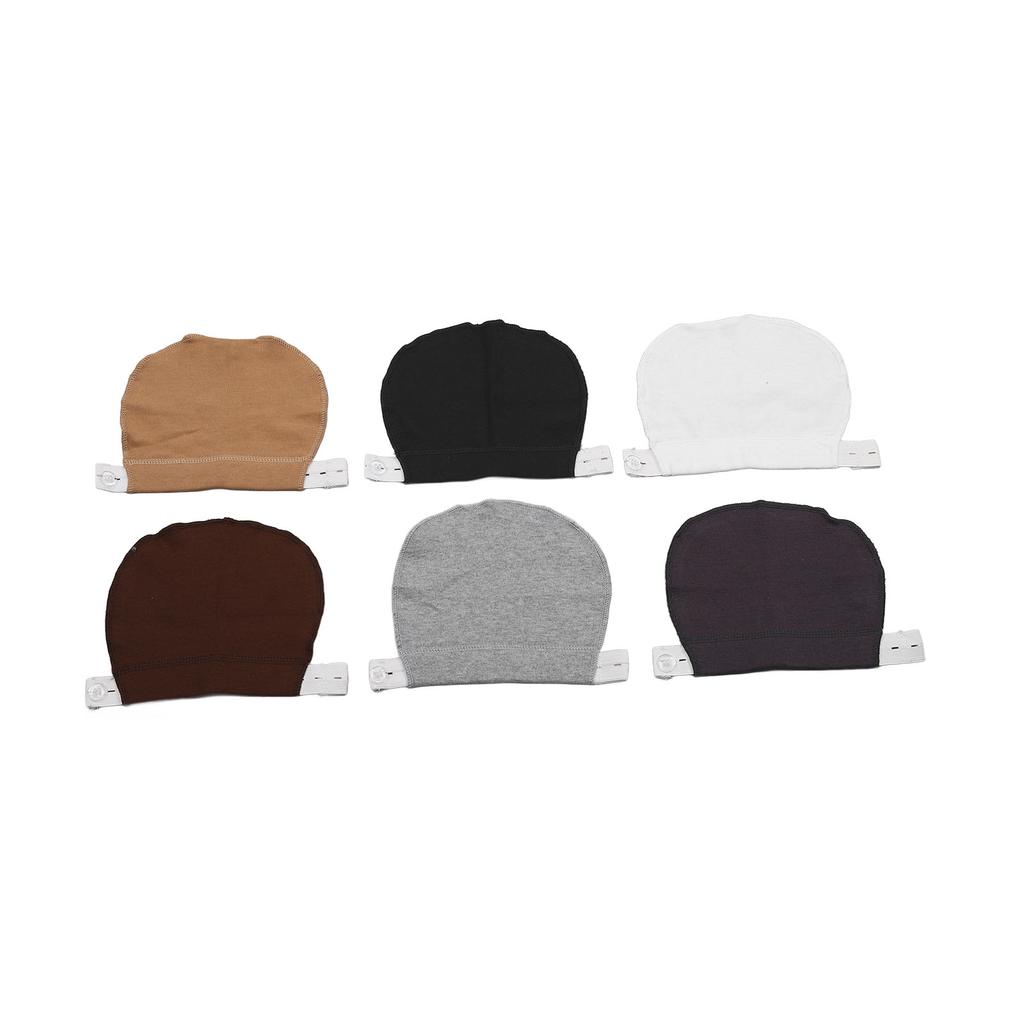 6 ks Prodloužení kalhot Pasový knoflík Bavlněná spona Sada doplňků pro pas šatů